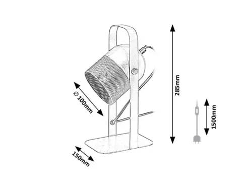 Stolové svietidlo Rabalux 5255 1x25W E14 230V IP20